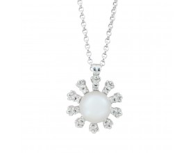 COLLANA ORO BIANCO 18 KT,...
